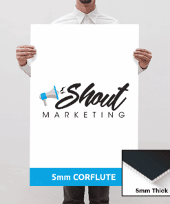 5mm corflute sign printing brisbane gold coast - shout marketing