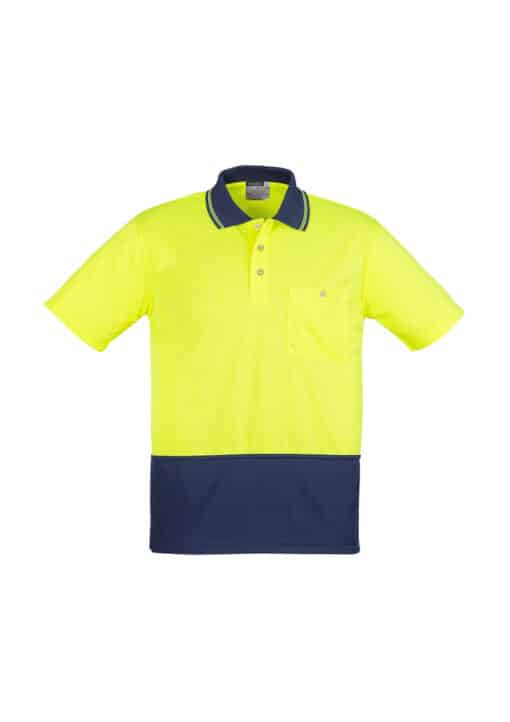 Unisex Hi Vis Basic Spliced Polo - Short Sleeve - Shout Marketing Australia