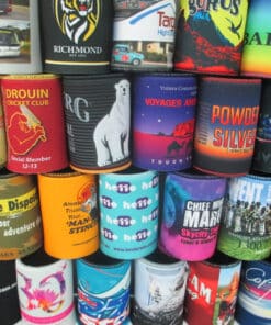 custom printed stubby coolers made in australia - shout marketing