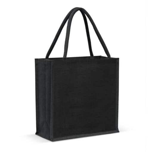 Monza Jute Tote Bag - Colour Match - Image 3