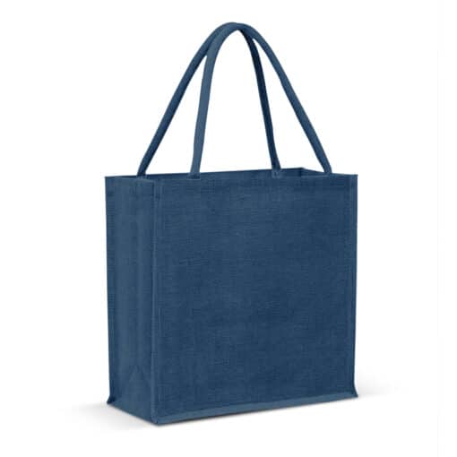 Monza Jute Tote Bag - Colour Match - Image 4