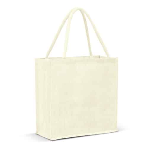 Monza Jute Tote Bag - Colour Match - Image 6