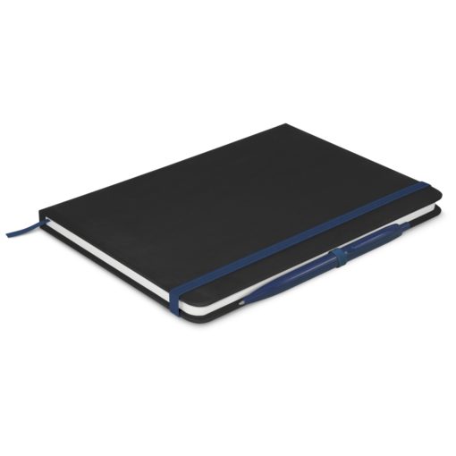 Omega Black Notebook with Pen - Image 8