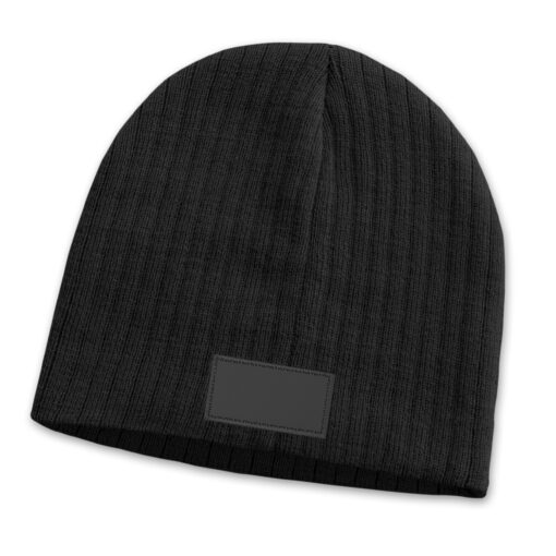 Nebraska Cable Knit Beanie with Patch - Image 6