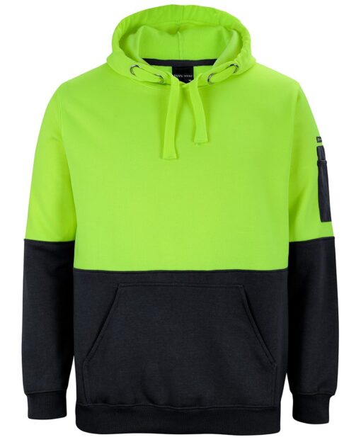 6-PACK HI VIS PULL OVER HOODIE VINYL PRINTED ON BACK $310 - Image 3