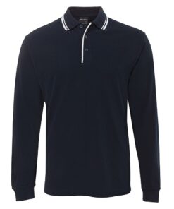 L/S Contrast Polo – Mens – 210XC
