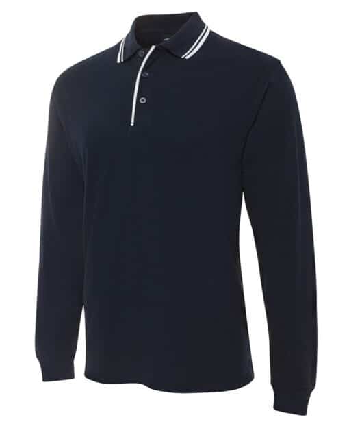 L/S Contrast Polo - Mens - 210XC - Image 4