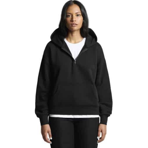 RELAX HALF ZIP HOOD - Womens