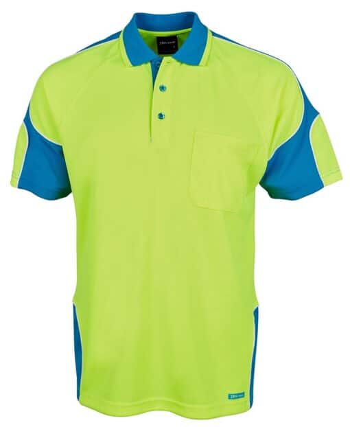 Hi Vis S/S Arm Panel Polo - Mens - 6AP4S