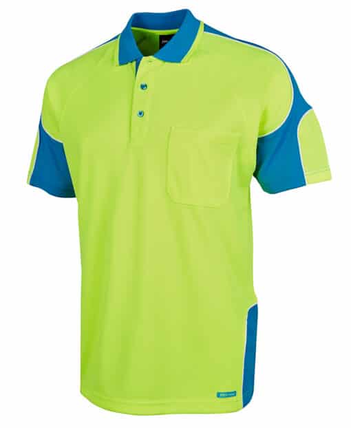 Hi Vis S/S Arm Panel Polo - Mens - 6AP4S - Image 2