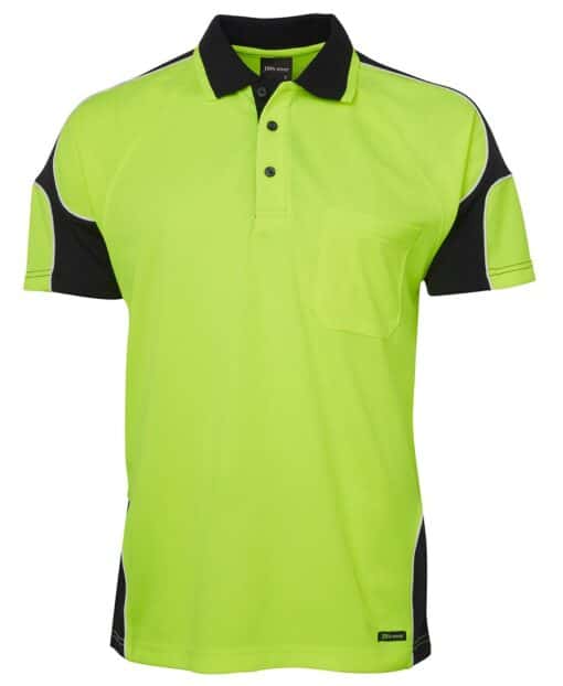Hi Vis S/S Arm Panel Polo - Mens - 6AP4S - Image 5