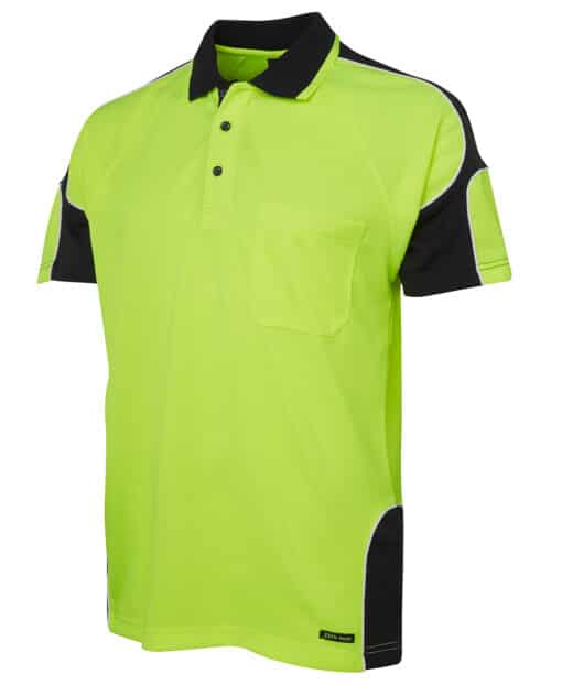 Hi Vis S/S Arm Panel Polo - Mens - 6AP4S - Image 7