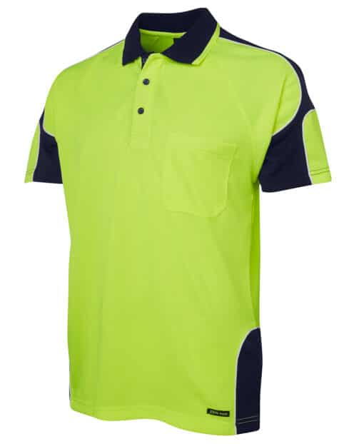 Hi Vis S/S Arm Panel Polo - Mens - 6AP4S - Image 11