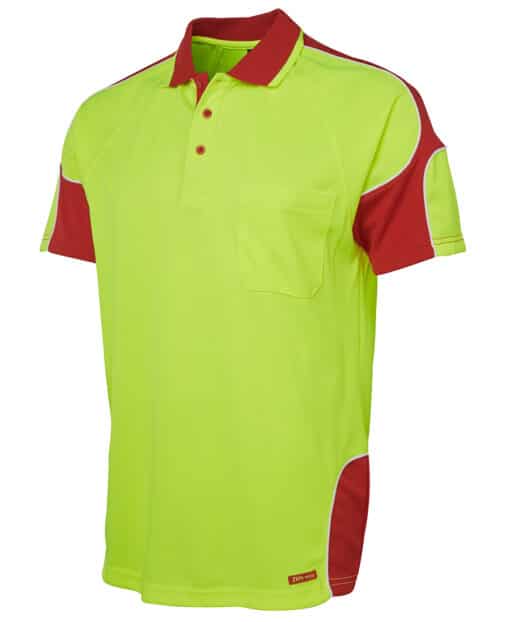 Hi Vis S/S Arm Panel Polo - Mens - 6AP4S - Image 15