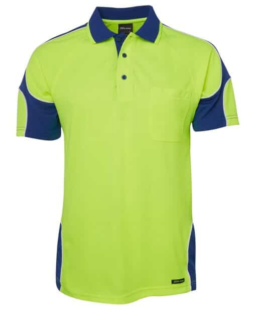 Hi Vis S/S Arm Panel Polo - Mens - 6AP4S - Image 17