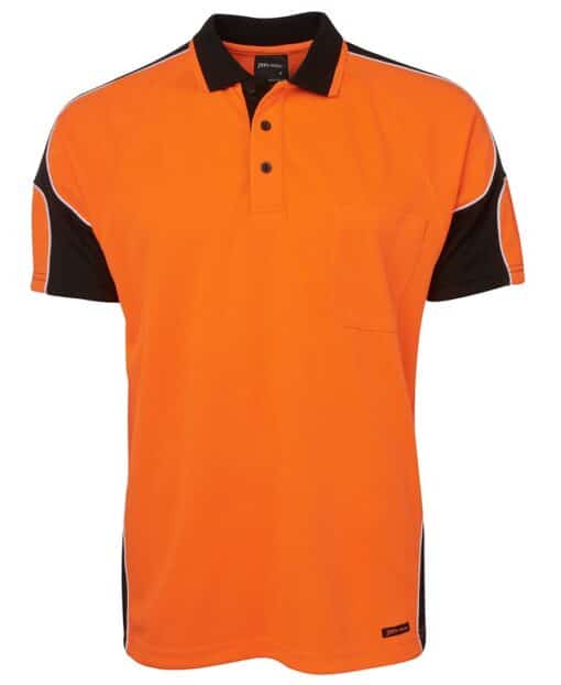 Hi Vis S/S Arm Panel Polo - Mens - 6AP4S - Image 21