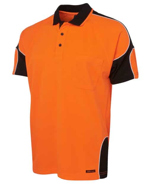 Hi Vis S/S Arm Panel Polo - Mens - 6AP4S - Image 23