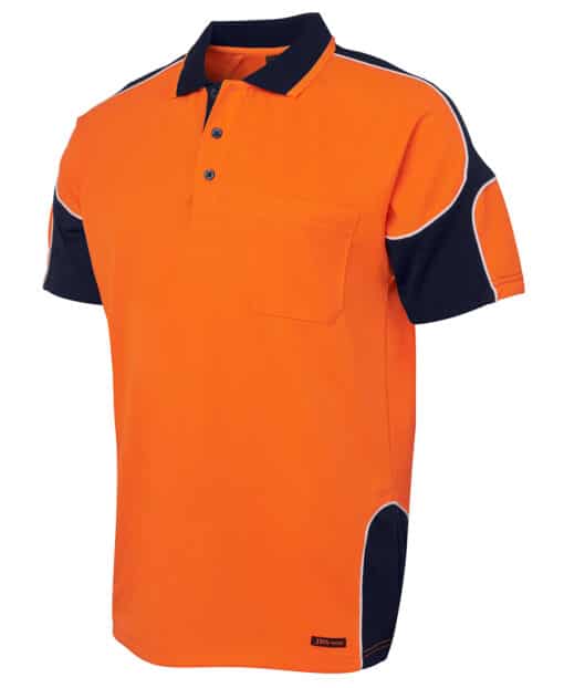 Hi Vis S/S Arm Panel Polo - Mens - 6AP4S - Image 27