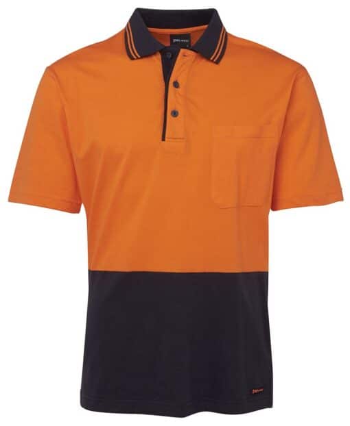 Hi Vis S/S Cotton Polo - Mens - 6CPHV - Image 5