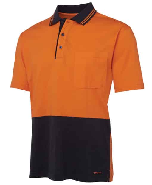 Hi Vis S/S Cotton Polo - Mens - 6CPHV - Image 7