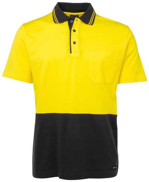 Hi Vis S/S Cotton Polo - Mens - 6CPHV - Image 9