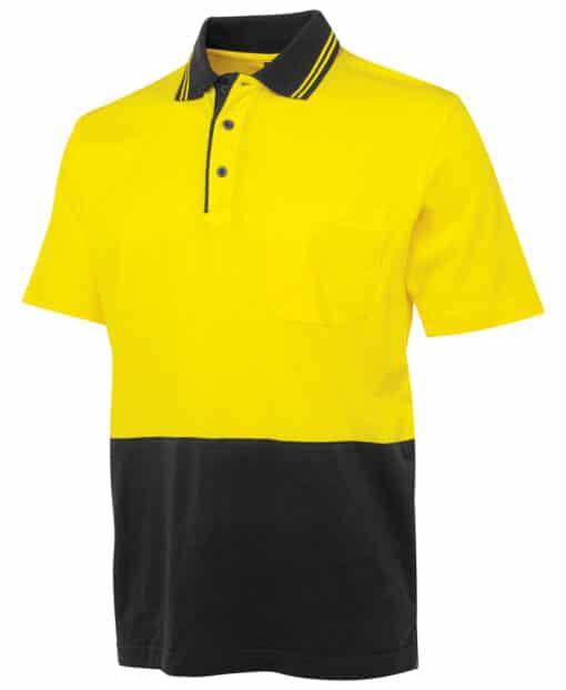 Hi Vis S/S Cotton Polo - Mens - 6CPHV - Image 11