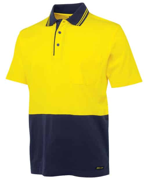 Hi Vis S/S Cotton Polo - Mens - 6CPHV - Image 15