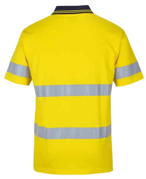Hi Vis (D+N) S/S Cotton Polo - Mens - 6DCPS - Image 14