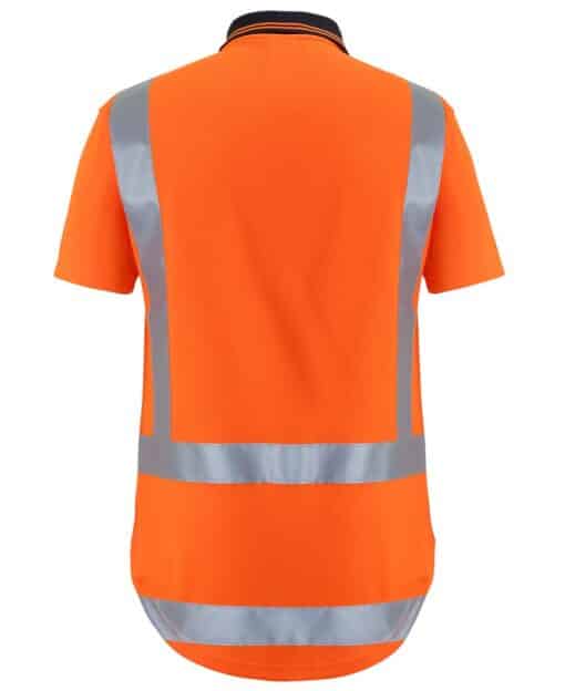 Hi Vis (D+N) S/S Non Cuff TTMC-W17 Traditional Polo - Mens - 6DTSP - Image 3