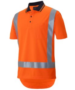Hi Vis (D+N) S/S Non Cuff TTMC-W17 Traditional Polo – Mens – 6DTSP