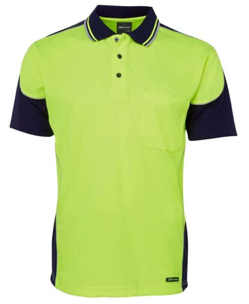 Hi Vis Contrast Piping Polo - Mens - 6HCP4 - Image 5