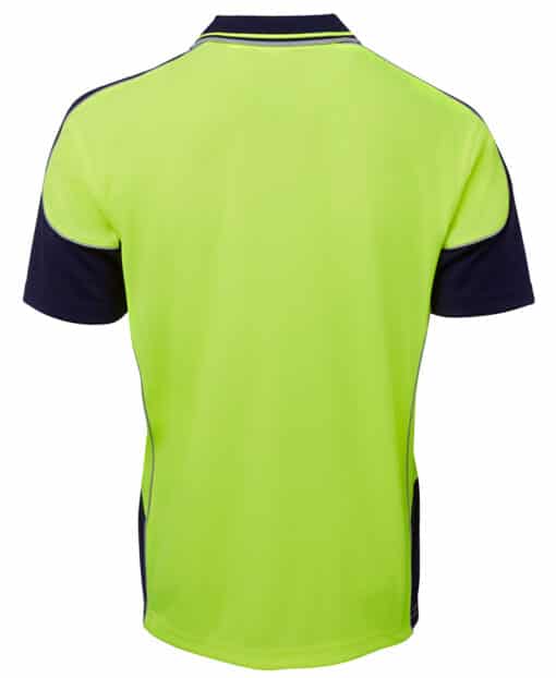Hi Vis Contrast Piping Polo - Mens - 6HCP4 - Image 6