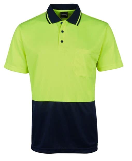 Hi Vis Jacquard Non Cuff Polo - Mens - 6HJNC - Image 5