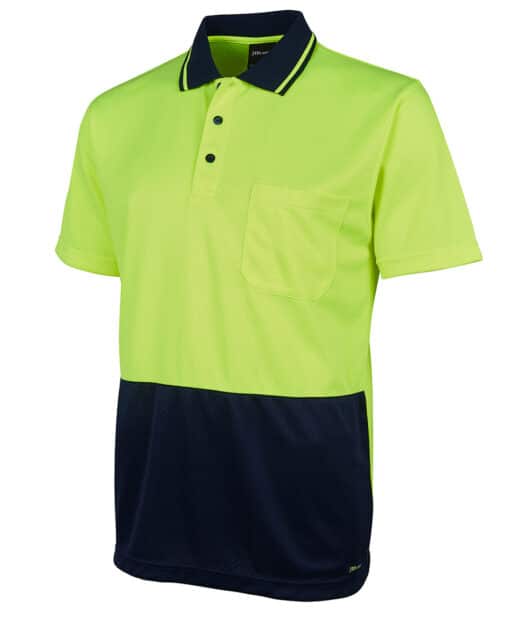 Hi Vis Jacquard Non Cuff Polo - Mens - 6HJNC - Image 7