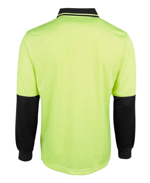 Hi Vis L/S Jacquard Polo - Mens - 6HJNL - Image 3
