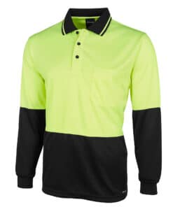 Hi Vis L/S Jacquard Polo – Mens – 6HJNL