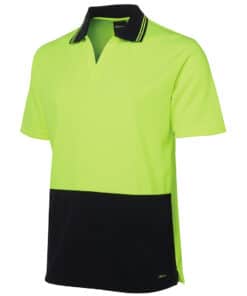 Hi Vis S/S Non Button Polo – Mens – 6HNB