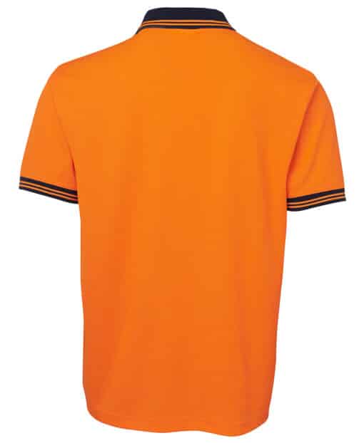 Hi Vis S/S Cotton Back Polo- Mens - 6HPS - Image 6