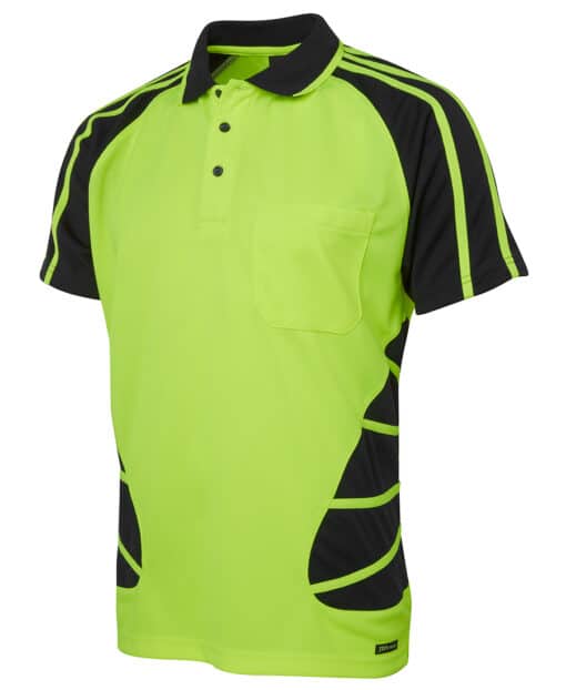 Hi Vis S/S Spider Polo - Mens - 6HSP - Image 2