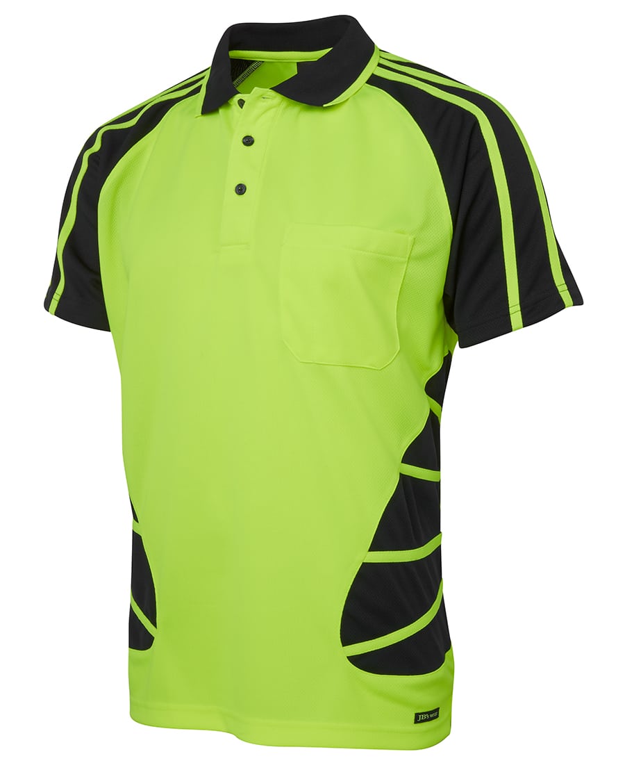 Hi Vis S/S Spider Polo - Mens - 6HSP - Image 2