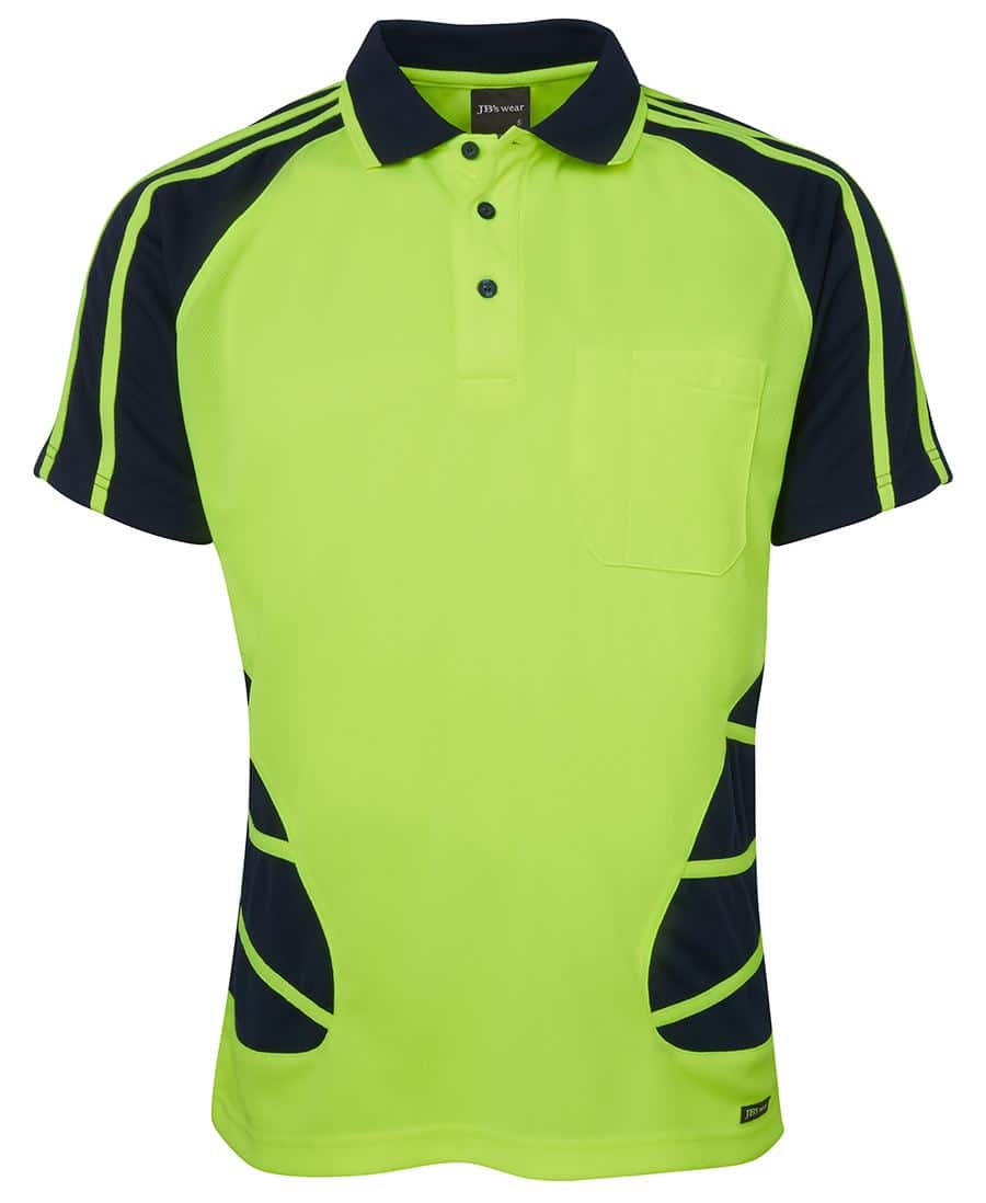 Hi Vis S/S Spider Polo - Mens - 6HSP - Image 5