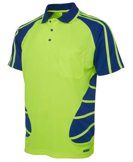 Hi Vis S/S Spider Polo - Mens - 6HSP - Image 11