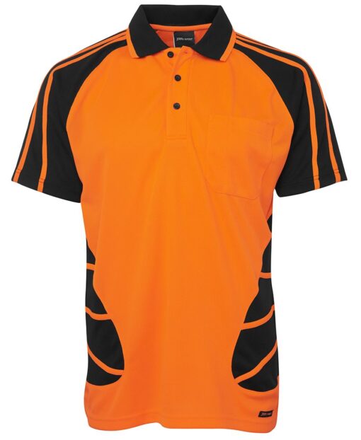 Hi Vis S/S Spider Polo - Mens - 6HSP - Image 13