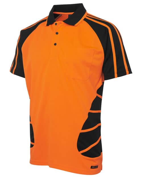 Hi Vis S/S Spider Polo - Mens - 6HSP - Image 15