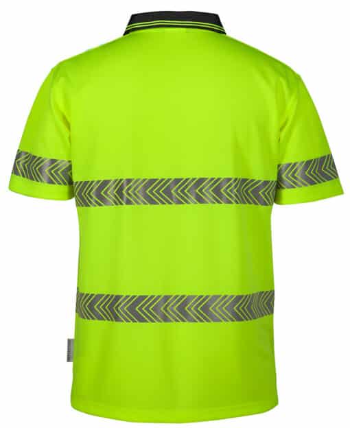 Hi Vis S/S Segmented Tape Polo - Mens - 6HSST - Image 3