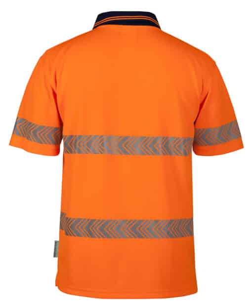 Hi Vis S/S Segmented Tape Polo - Mens - 6HSST - Image 6