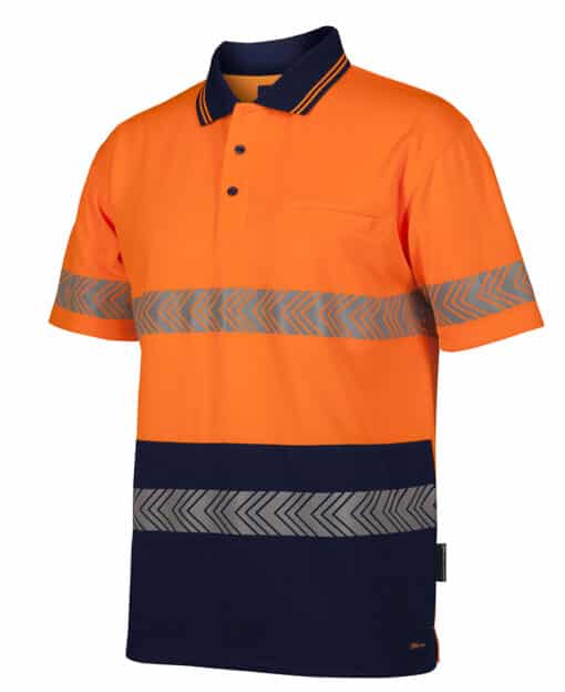 Hi Vis S/S Segmented Tape Polo - Mens - 6HSST - Image 7
