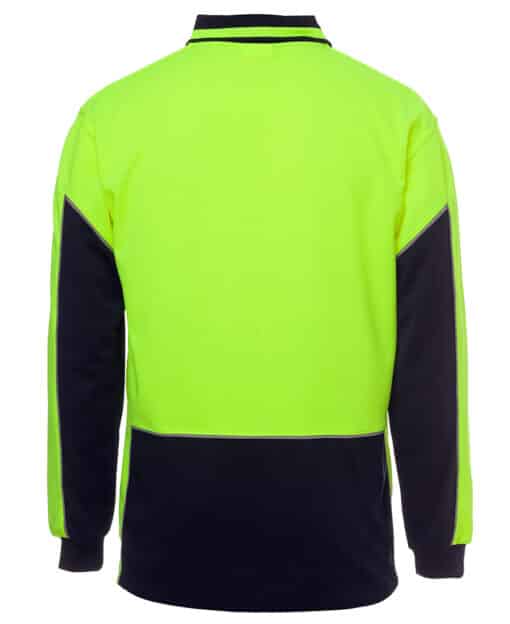 Hi Vis L/S Gap Polo - Mens - 6HVGL - Image 3
