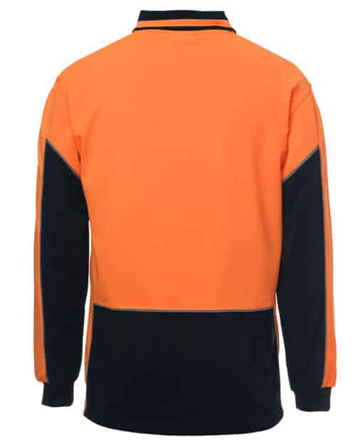 Hi Vis L/S Gap Polo - Mens - 6HVGL - Image 6