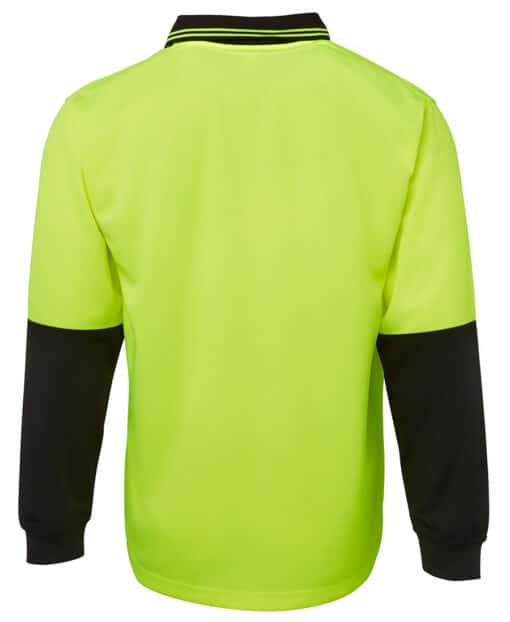Hi Vis L/S Traditional Polo - Mens - 6HVPL - Image 3
